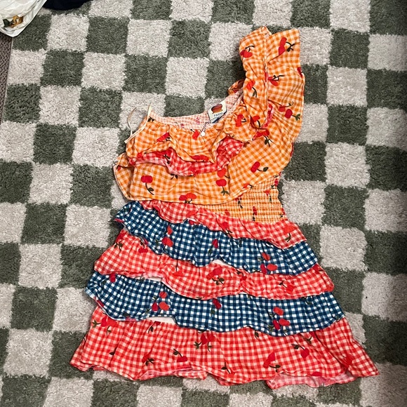 FARM RIO one shoulder tiered dress - Picture 3 of 6